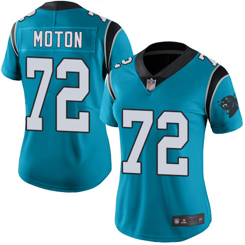 Carolina Panthers Limited Blue Women Taylor Moton Alternate Jersey NFL Football #72 Vapor Untouchable->women nfl jersey->Women Jersey